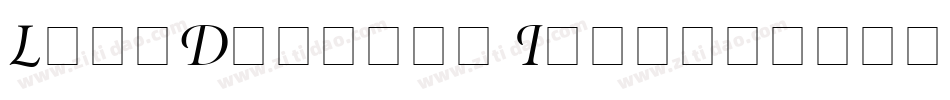 LoppDisplay Italic字体转换